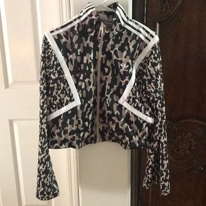 Cropped adidas zip up